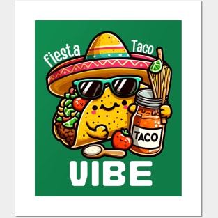 fiesta cute taco Posters and Art